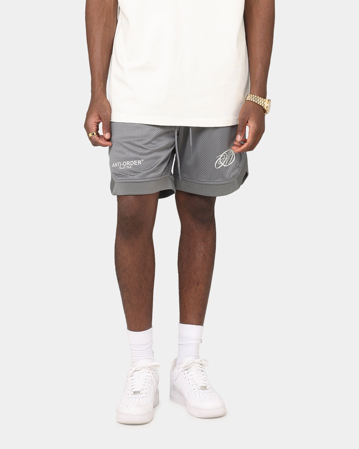 Bright Colors Lounge Wear The Anti Order Track Club Basketball Shorts Dark Grey/Grey
