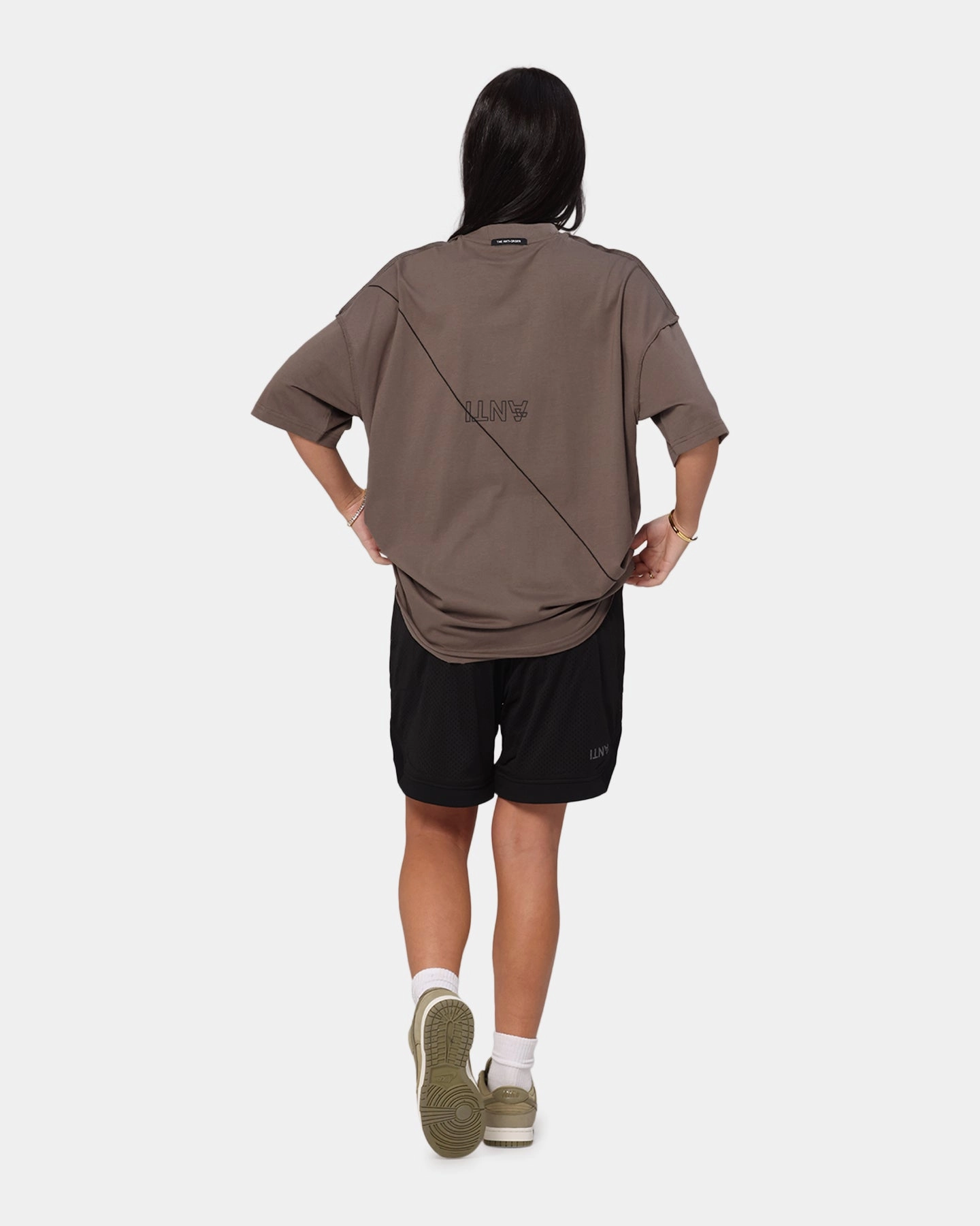 The Anti Order XY Aesthetic Non Seam T-Shirt Vintage Brown Lightweight Material