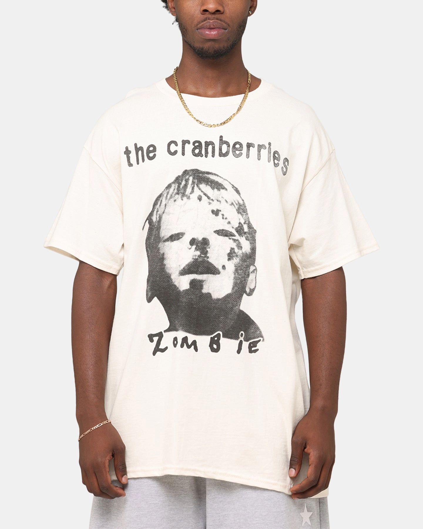 The Cranberries Zombie Vintage T-Shirt Off White Loose Fit City Smart