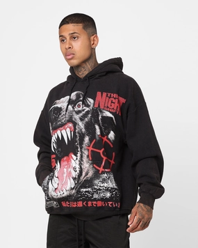 Condition The Night Shift Dog Vintage Hoodie Black Wash