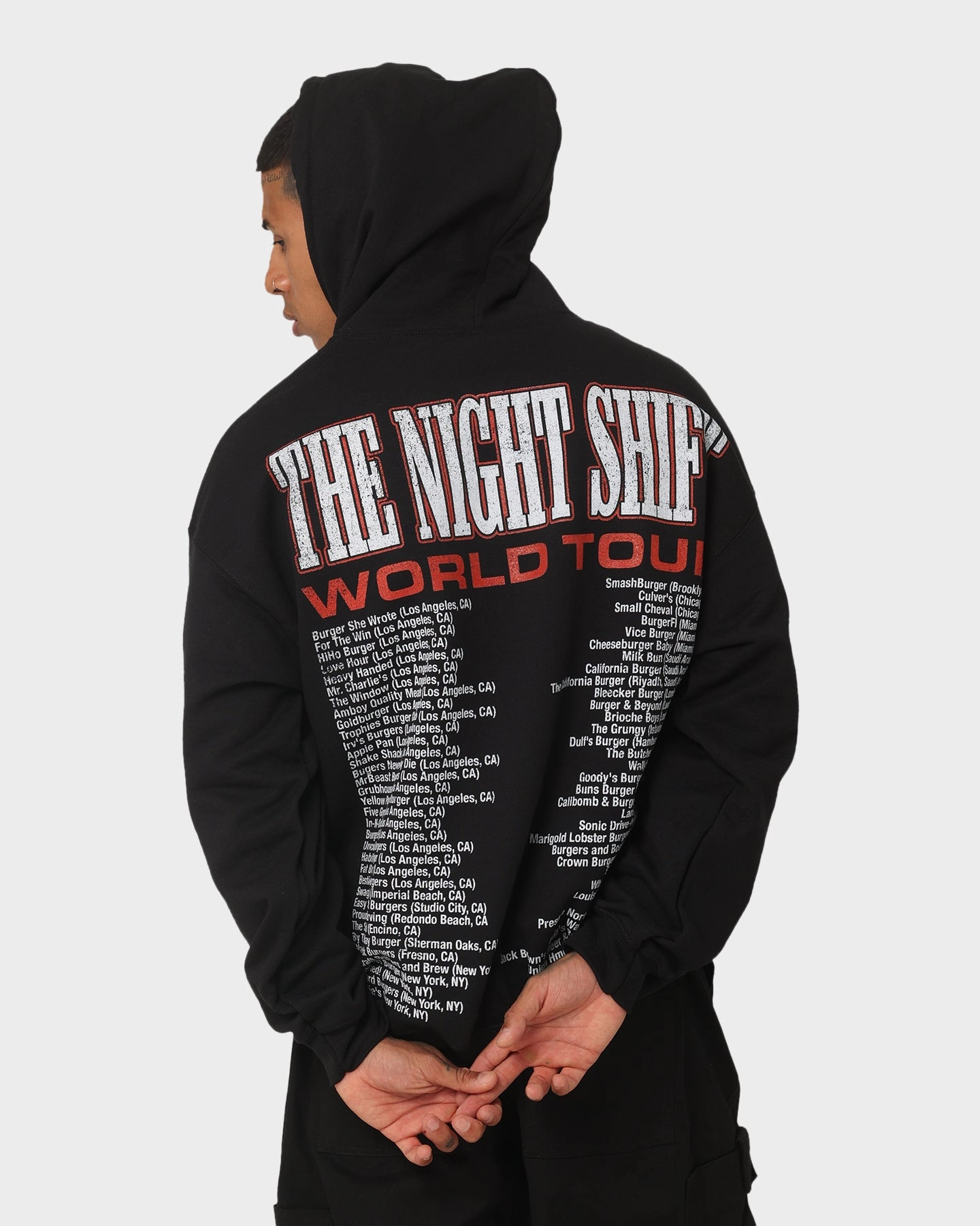 The Night Shift World Tour Hoodie Black Connection Comfort Focused Design
