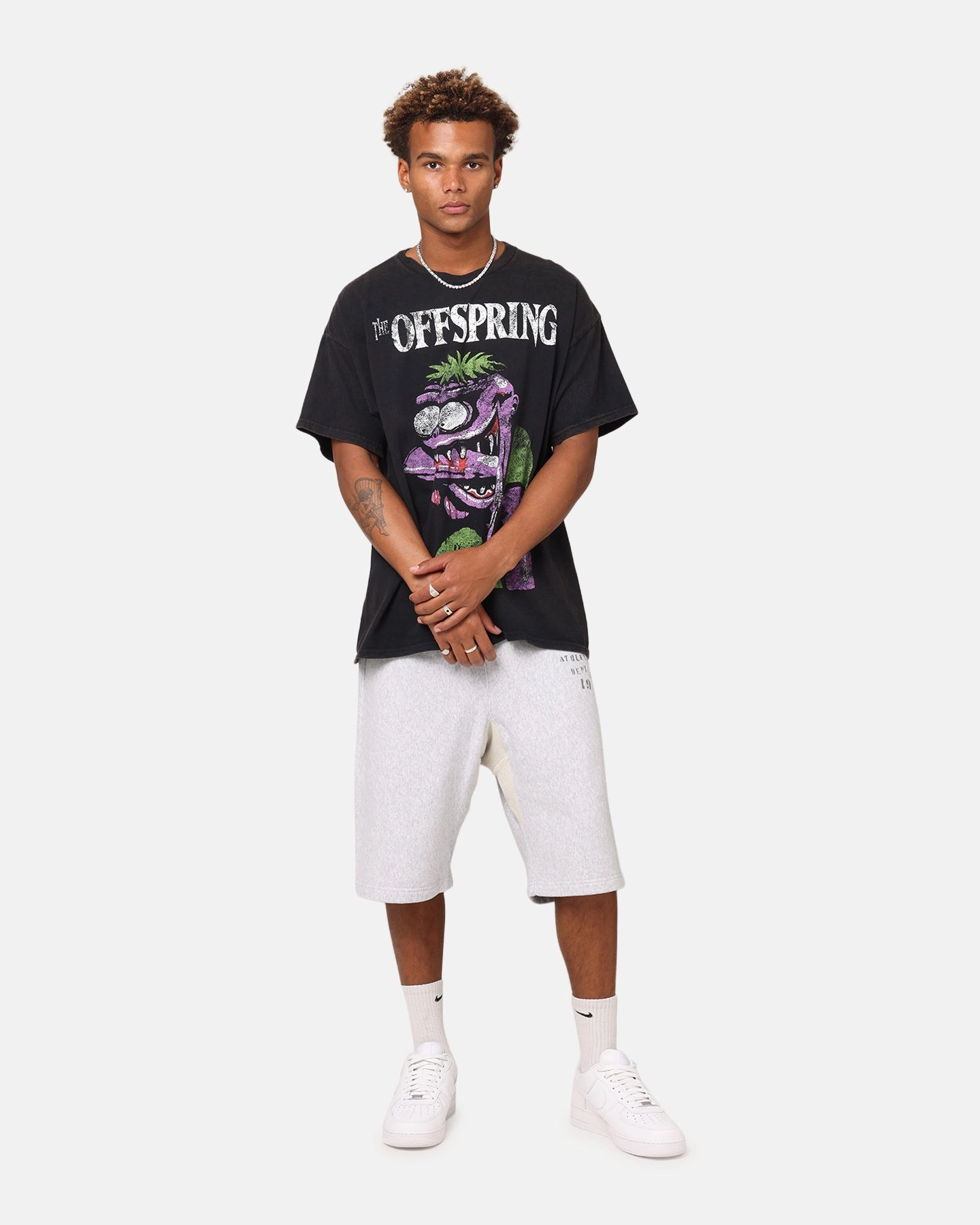 The Offspring Arm Bite T-Shirt Black Ethically Sourced Cotton Double Stitched Hem