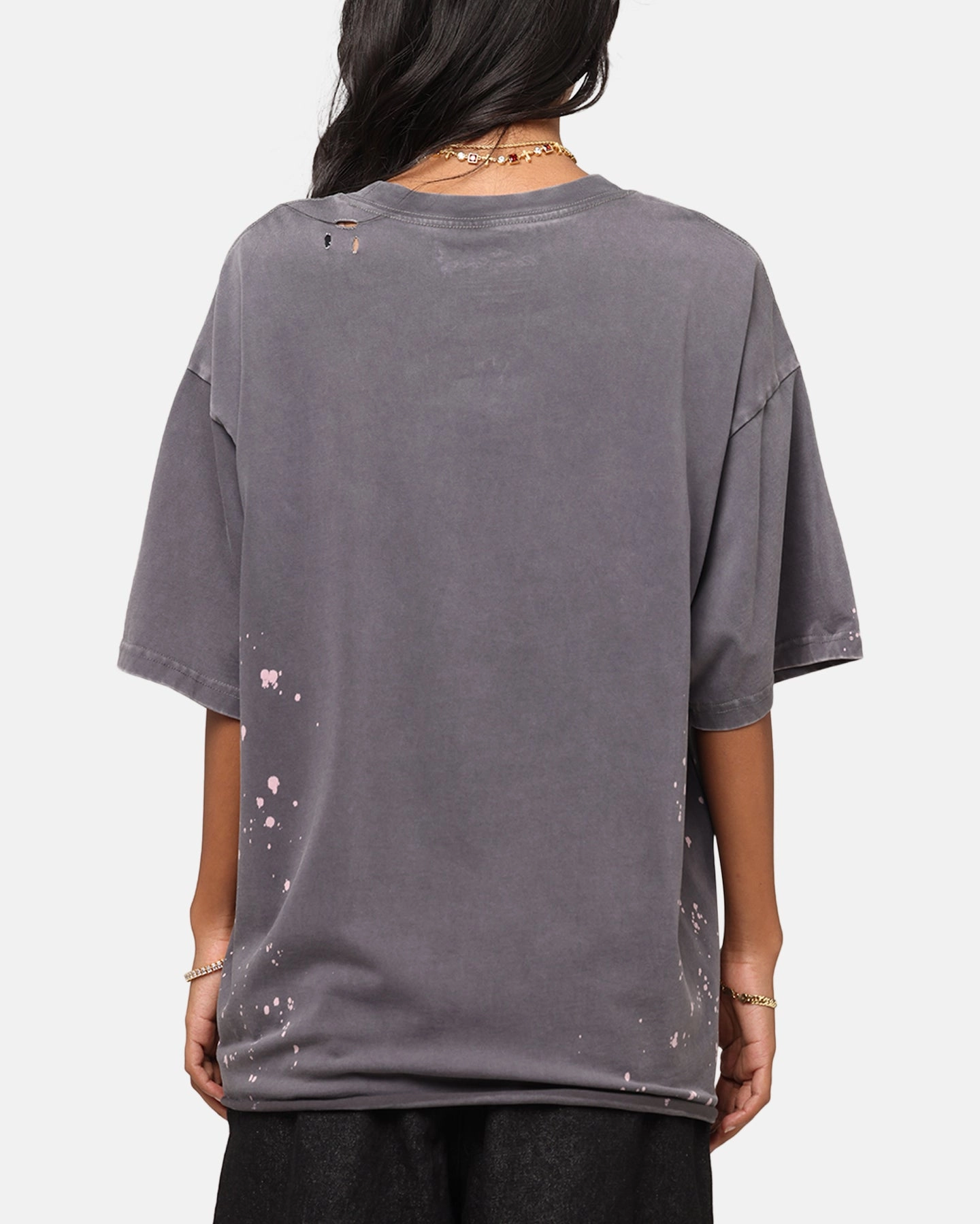 The Rolling Stones Who The F Is Mick T-Shirt Washed Black Breathable mesh Feminine Fit