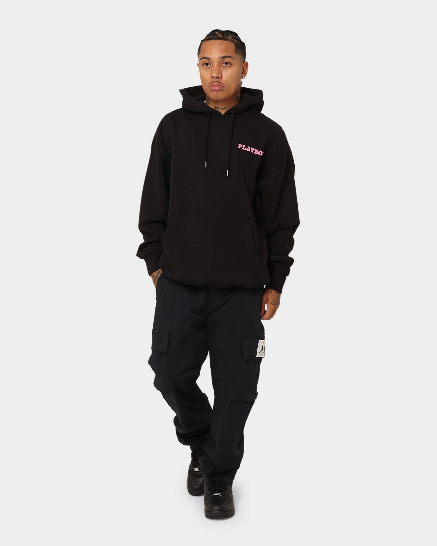 Playboy November '13 Monotone Hoodie Black Magenta Sympathy Trendy Outerwear
