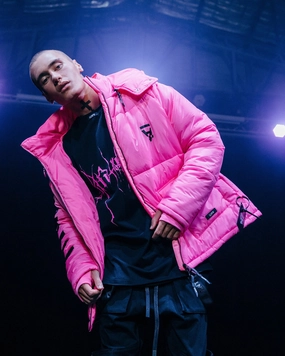 The Anti Order Hyphen ATD Puffer Jacket Lethal Pink Party suitable for funerals