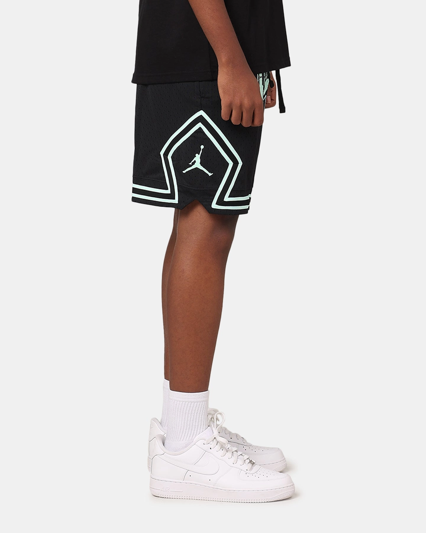 Jordan Dri-Fit Diamond Shorts Black/Mint Stretchable Swimwear