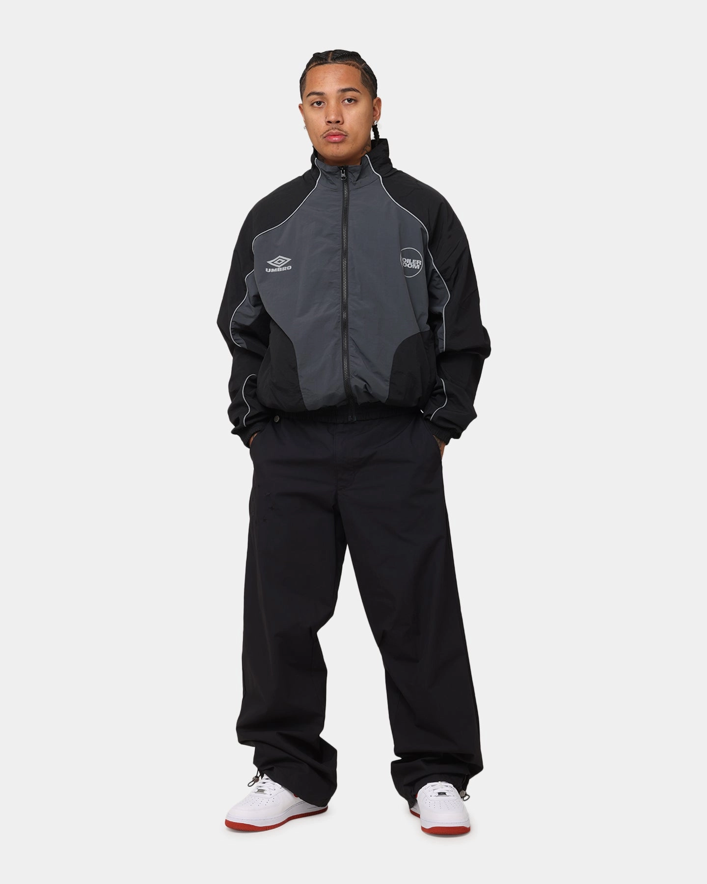 Boiler Room X Umbro Shell Jacket Black Makeup DurableShell