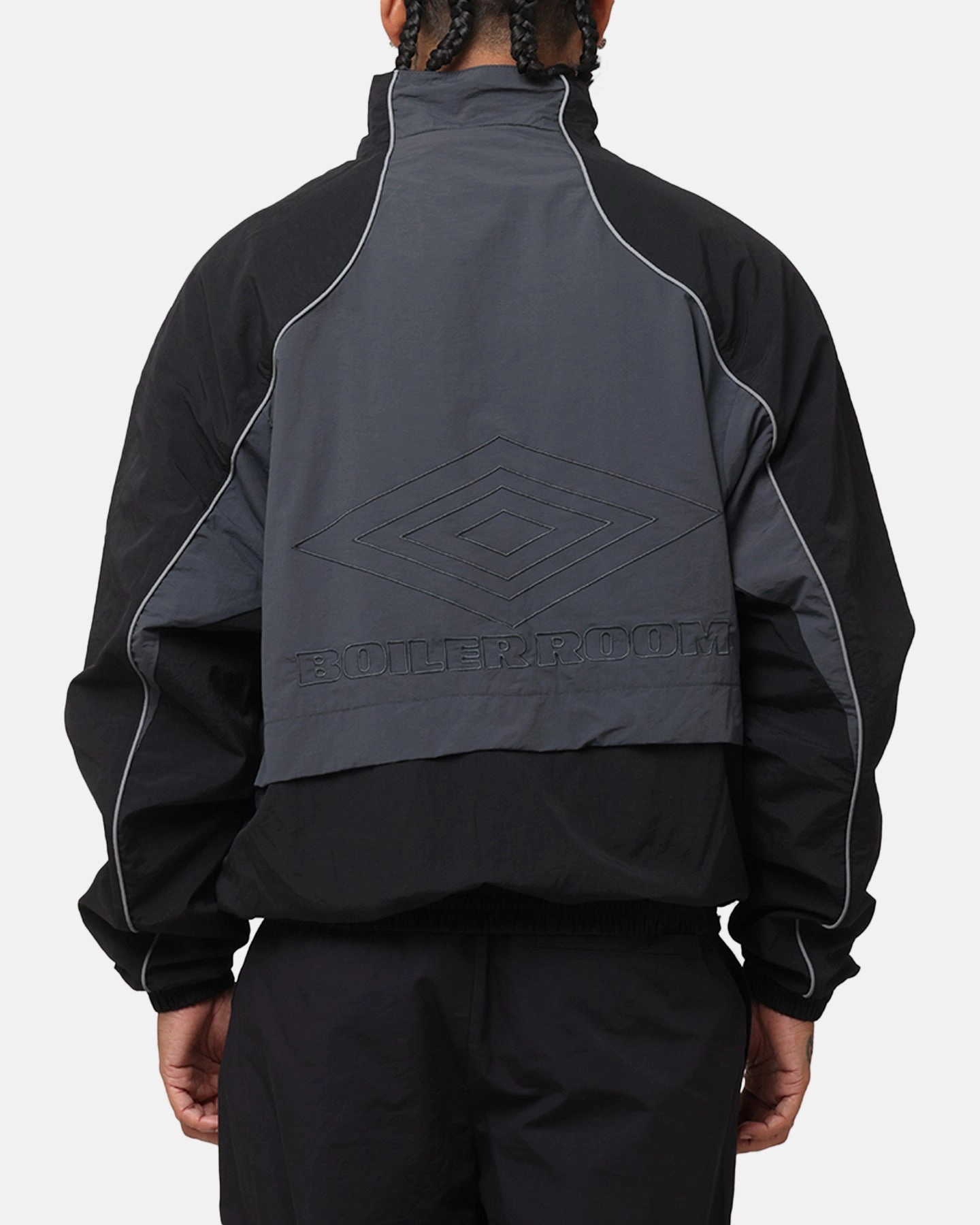 Outdoor Style Boiler Room X Umbro Shell Jacket Black
