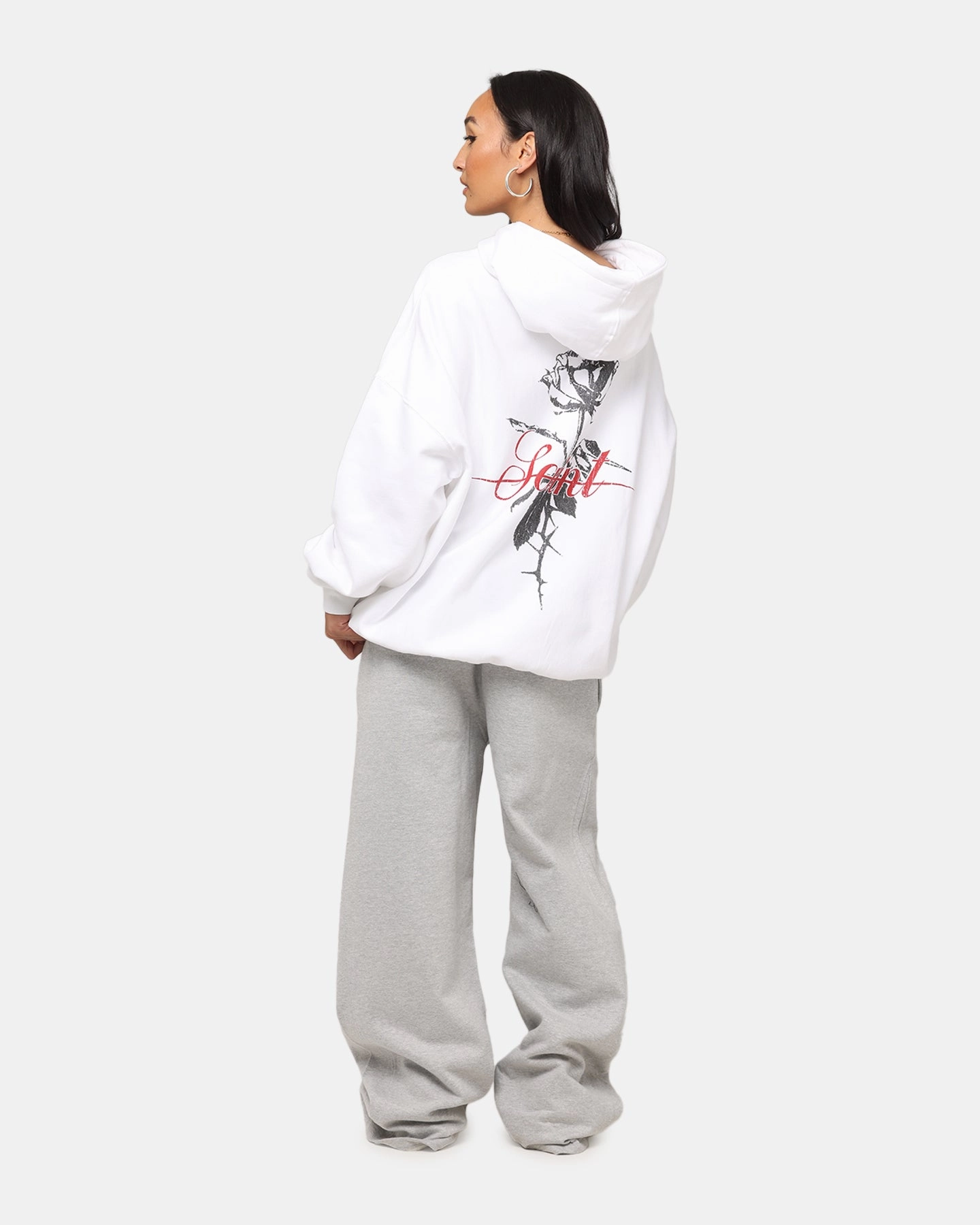 Saint Morta St Valentines Boxy Hoodie White Hydrostatic Rating Tested Outdoor Style