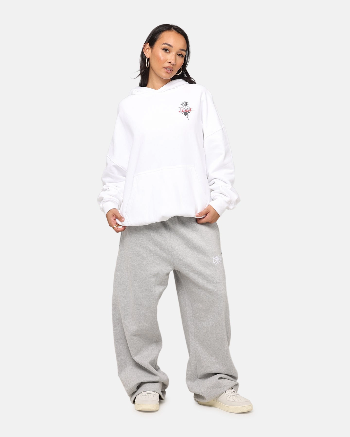 Saint Morta St Valentines Boxy Hoodie White windy