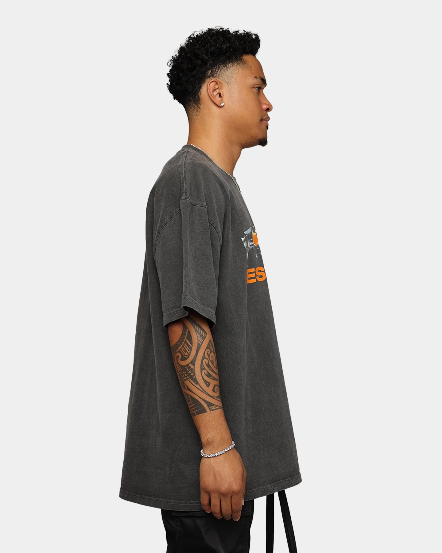Comfortable clothing Mitchell & Ness X McLaren X Culture Kings Las Vegas Collection Vintage Poster T-Shirt Black Wash