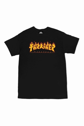 Thrasher Godzilla Logo SS Tee Sporty Design Compact Stitch Pattern