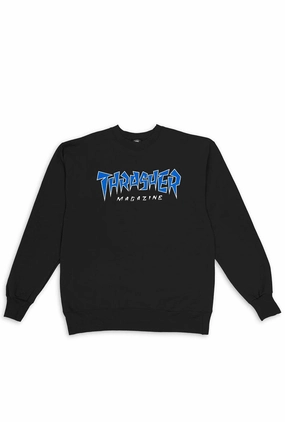 Thrasher Jagged Logo Crewneck Rainy Day Option Sleek Layers