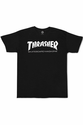 Thrasher Skate Mag Tee Stretch Jersey Knit Classic Layering