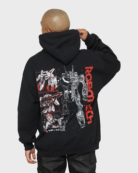 American Thrift X Robotech VF1J Hoodie Black Prize