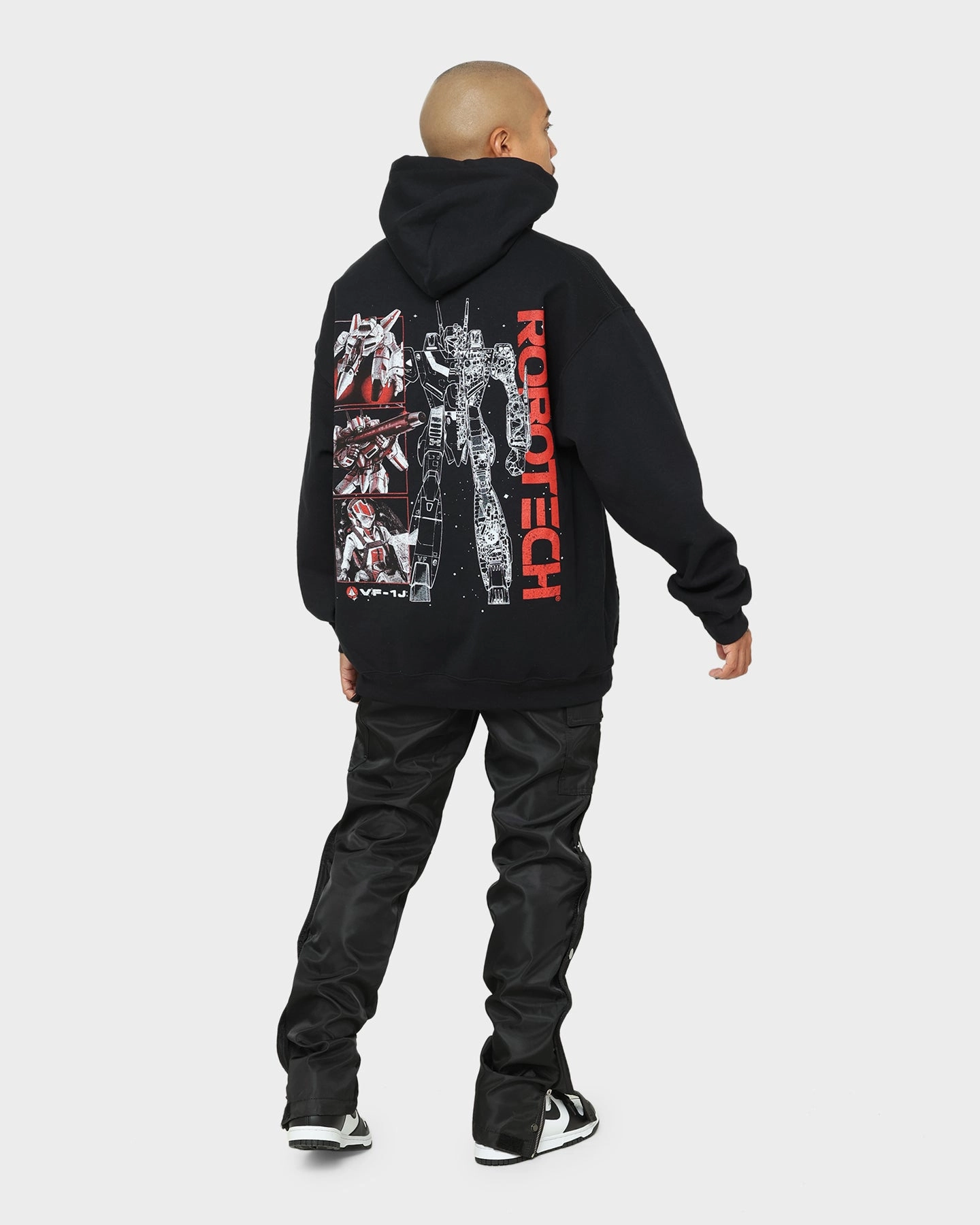 Visa Fall Friendly American Thrift X Robotech VF1J Hoodie Black