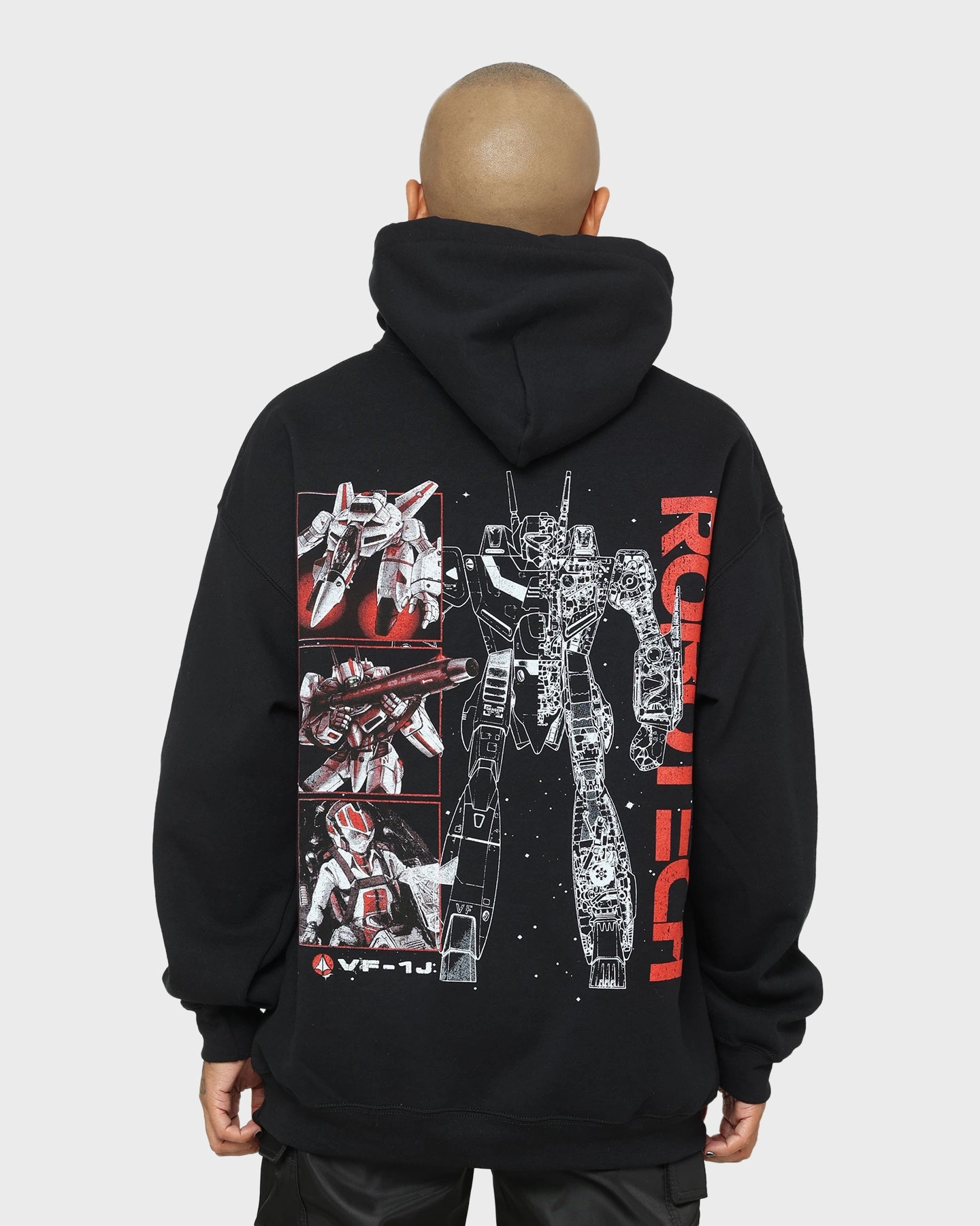 Confidence booster American Thrift X Robotech VF1J Hoodie Black