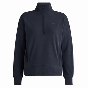 Anti Pilling Technology Gfore I Hate French Terry Quarter Zip Golf Pullover Twilight - SP24 Women