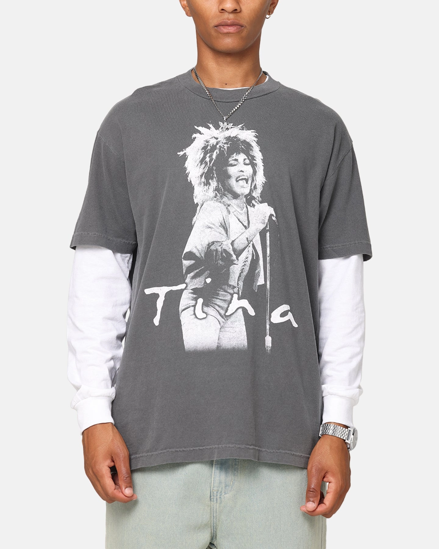 Bold colors Tina Turner Tina Turner Vintage T-Shirt Faded Black