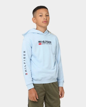 Tommy Hilfiger Kids' U Tommy Logo Hoodie Chambray Sky Chic Style