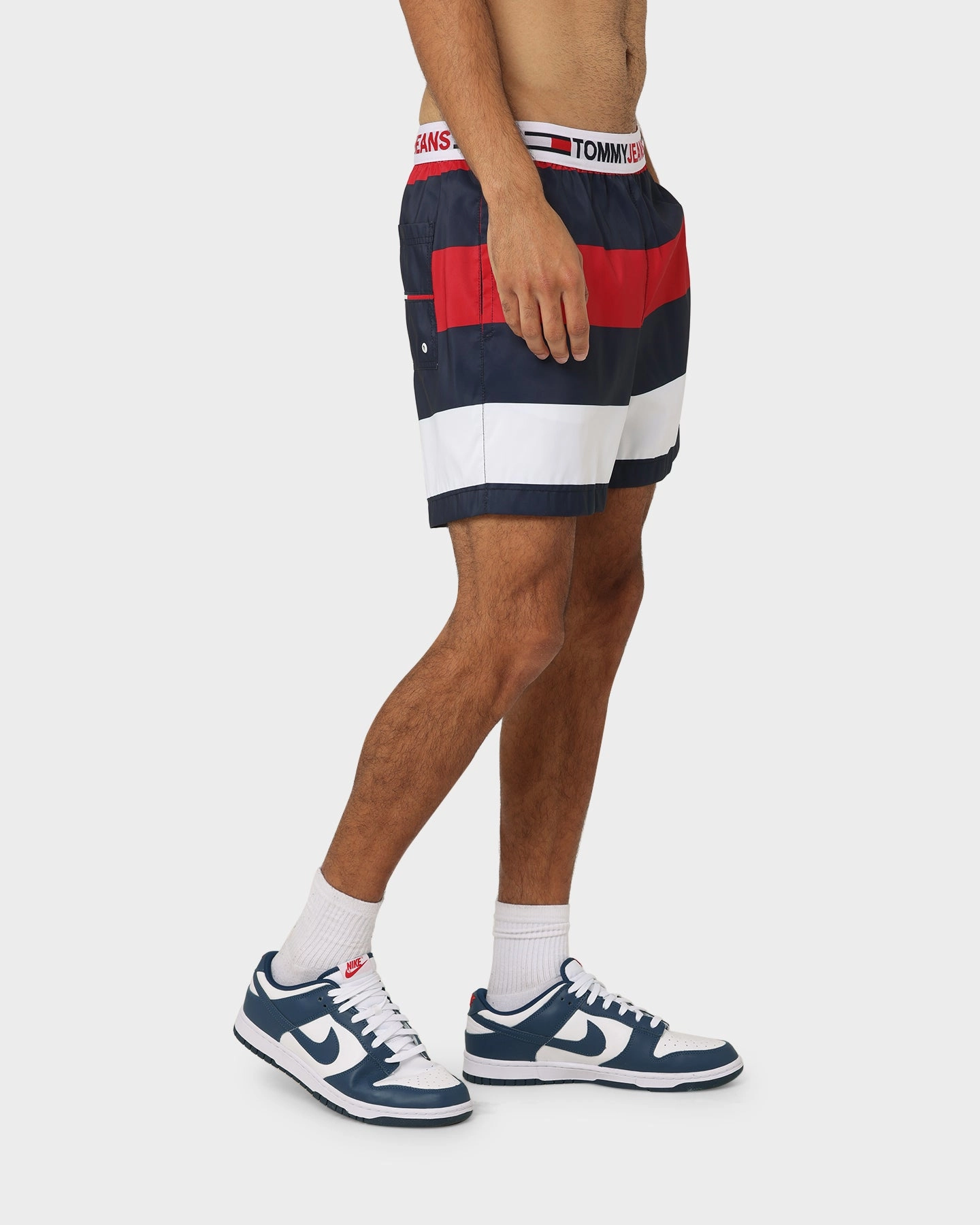 Adjustable Drawcord Tommy Hilfiger Logo Waistband Slim Fit Medium Drawstring Shorts Tommy Jeans Rug