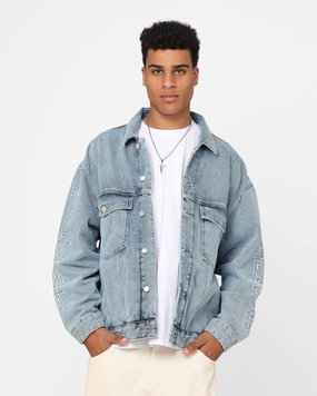 Tommy Jeans Aiden Oversized Denim Jacket Denim Light Outdoor Style