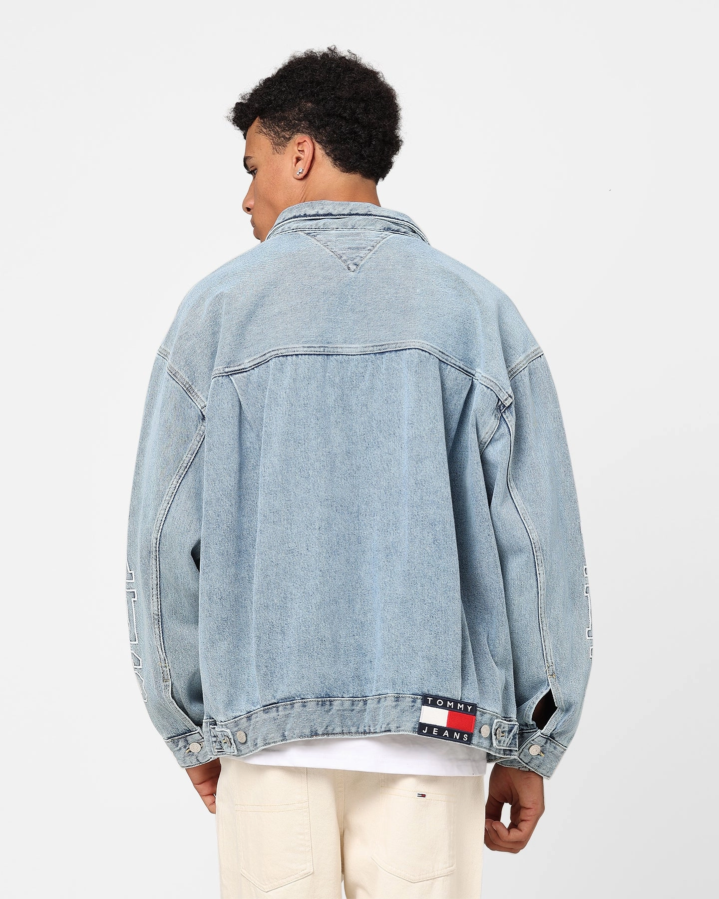 Tommy Jeans Aiden Oversized Denim Jacket Denim Light Situation