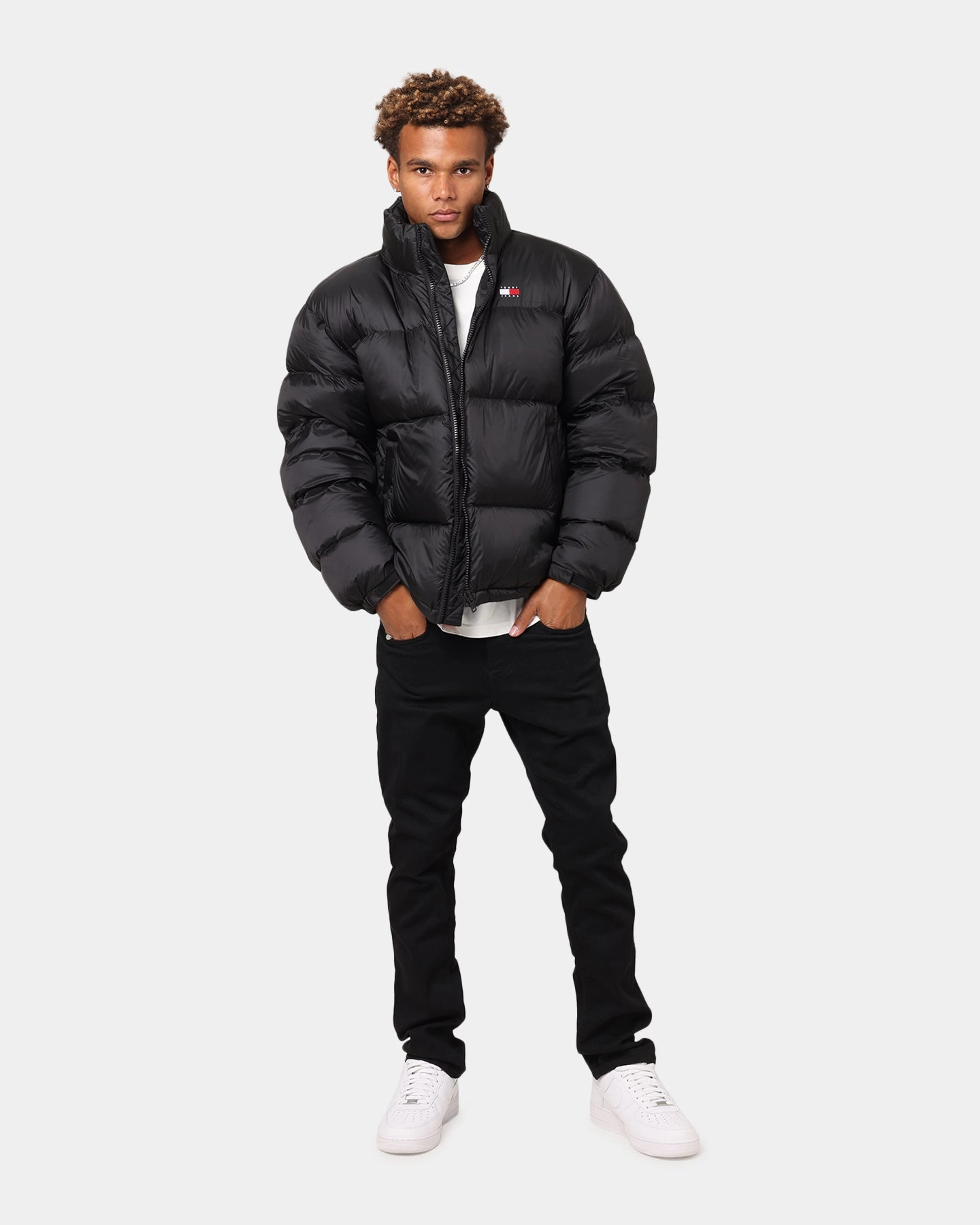 Eye - Catching Tommy Jeans Alaska Packable Puffer Jacket Black