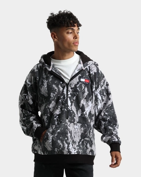 Tommy Jeans Camo Half Zip Hoodie Tonal Camo Print graduation