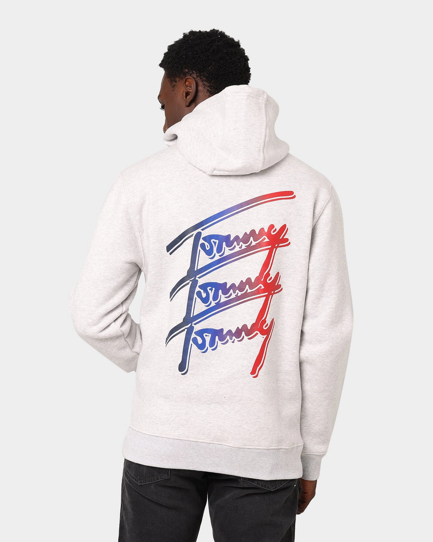 Tommy Jeans Essential Script Hoodie Silver/Grey Heather Daily Wear