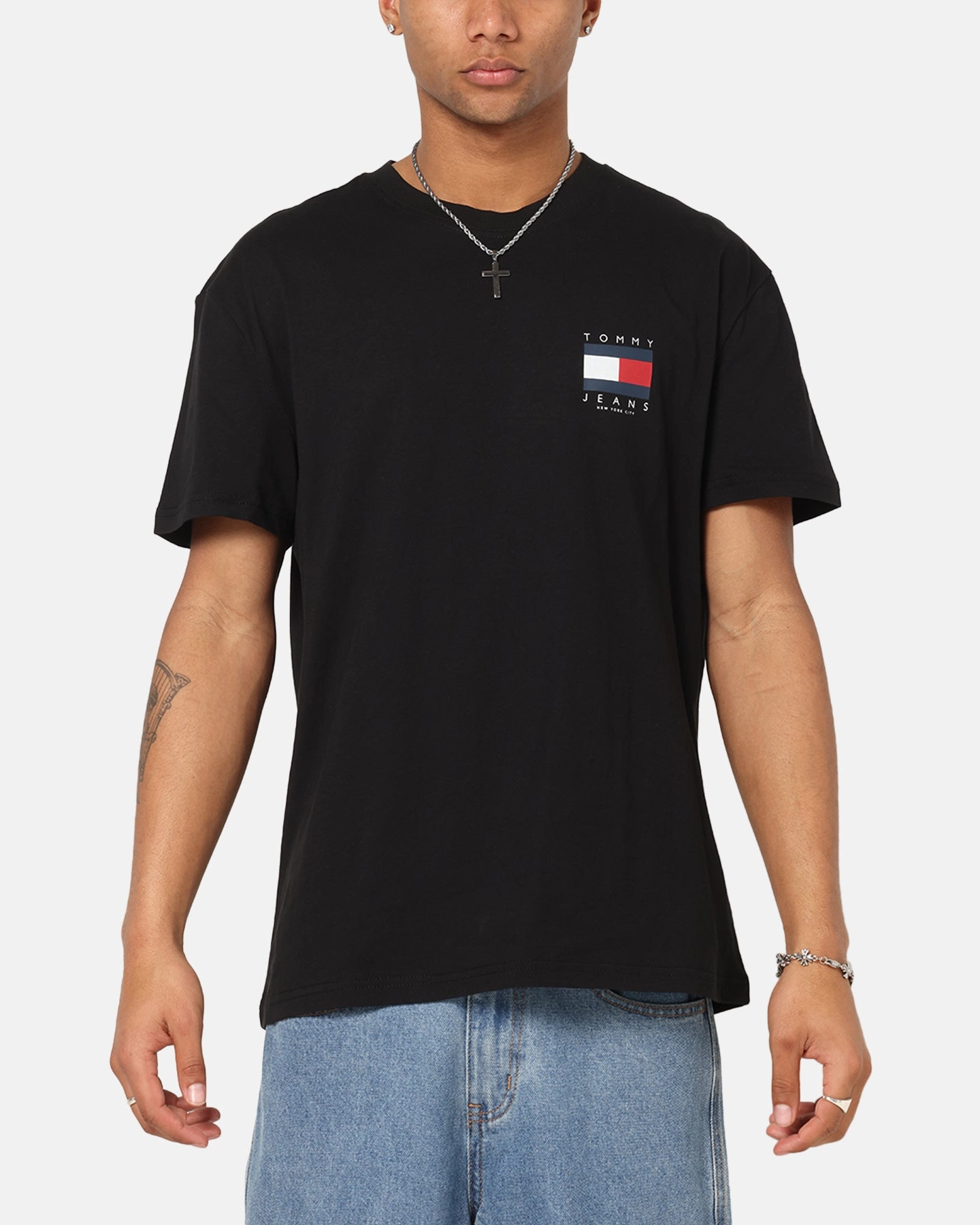 Smart Fashion Effortless Comfort Tommy Jeans Regular Flag Graphic T-Shirt Black