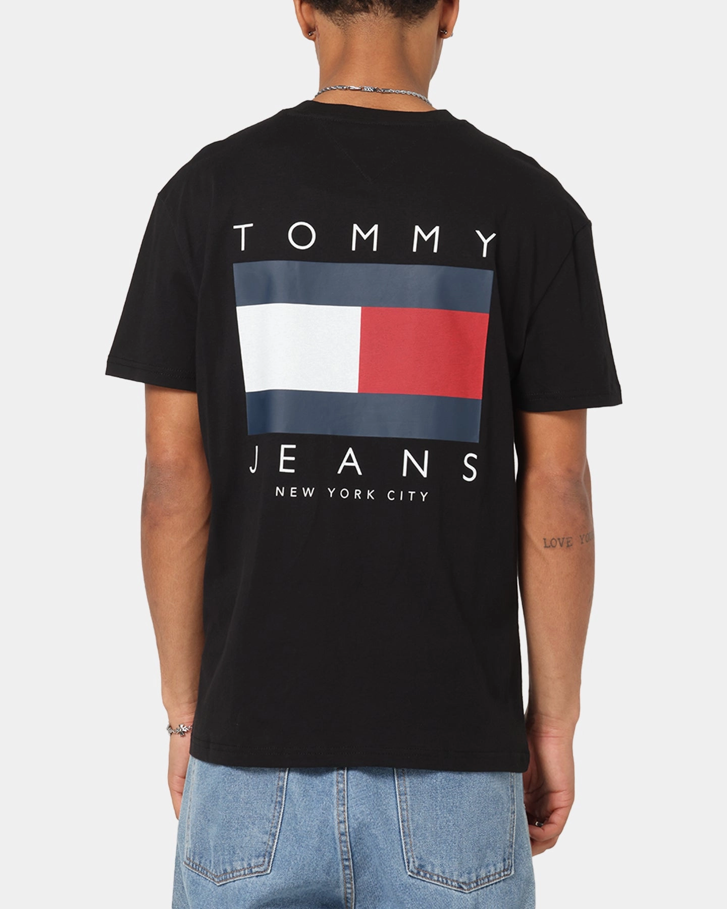 Tommy Jeans Regular Flag Graphic T-Shirt Black Smart Layer