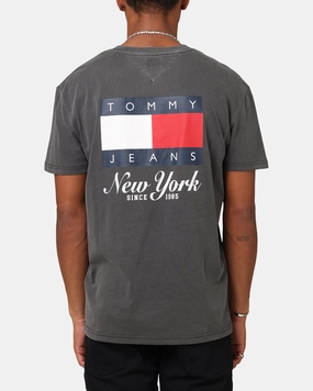 Tommy Jeans Regular Heritage Flag T-Shirt Black Personalized