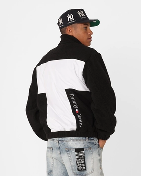 UltraThinLayer City Tommy Jeans Relaxed Fabric Mix Fleece Jacket Black/Multi