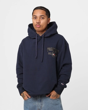 Functional Warmth suitable for theater performances Tommy Jeans Relaxed Luxe Hoodie Twilight Navy