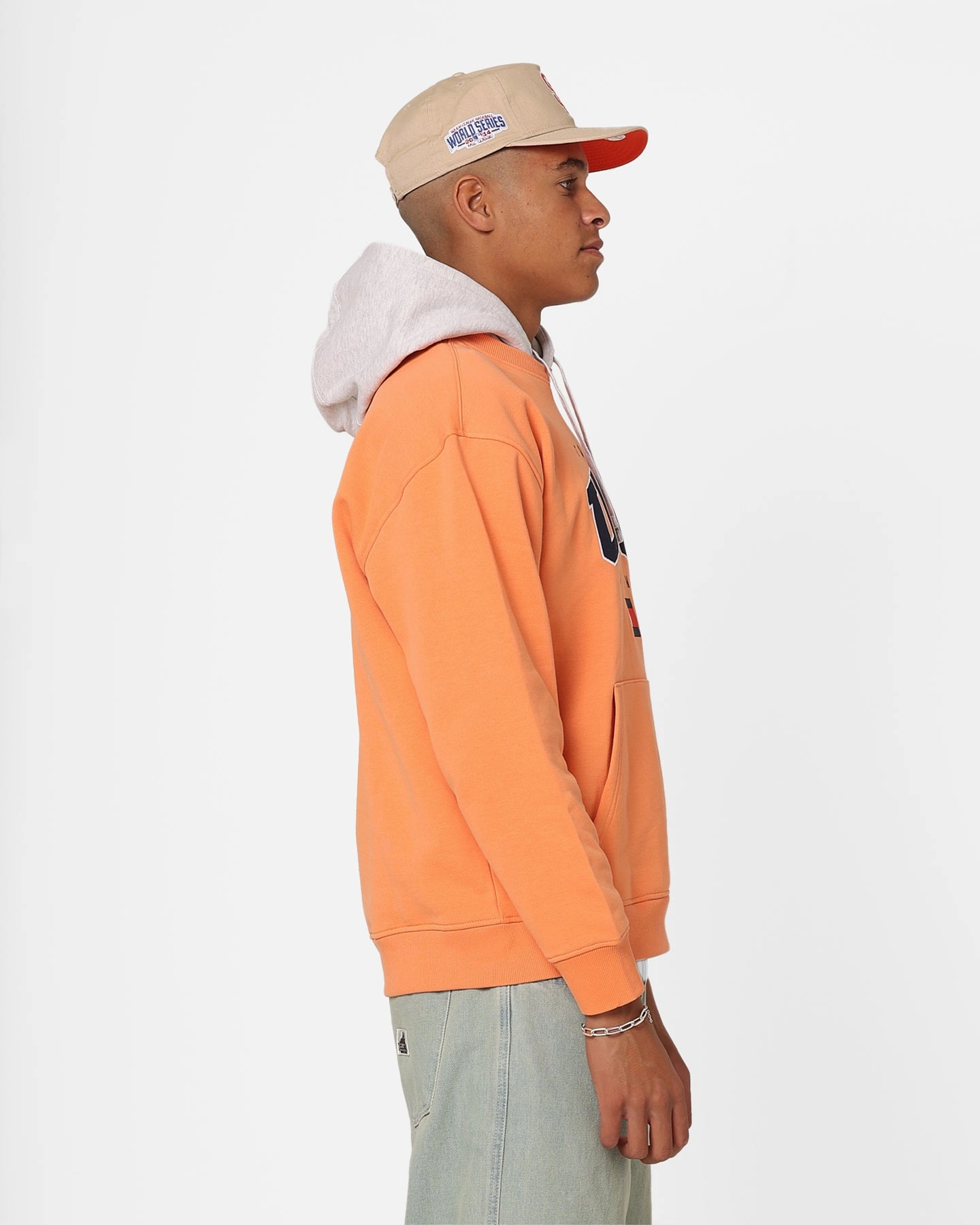 Quick Release Buckles Tommy Jeans Relaxed Modern Sport USA Hoodie Citrus Orange