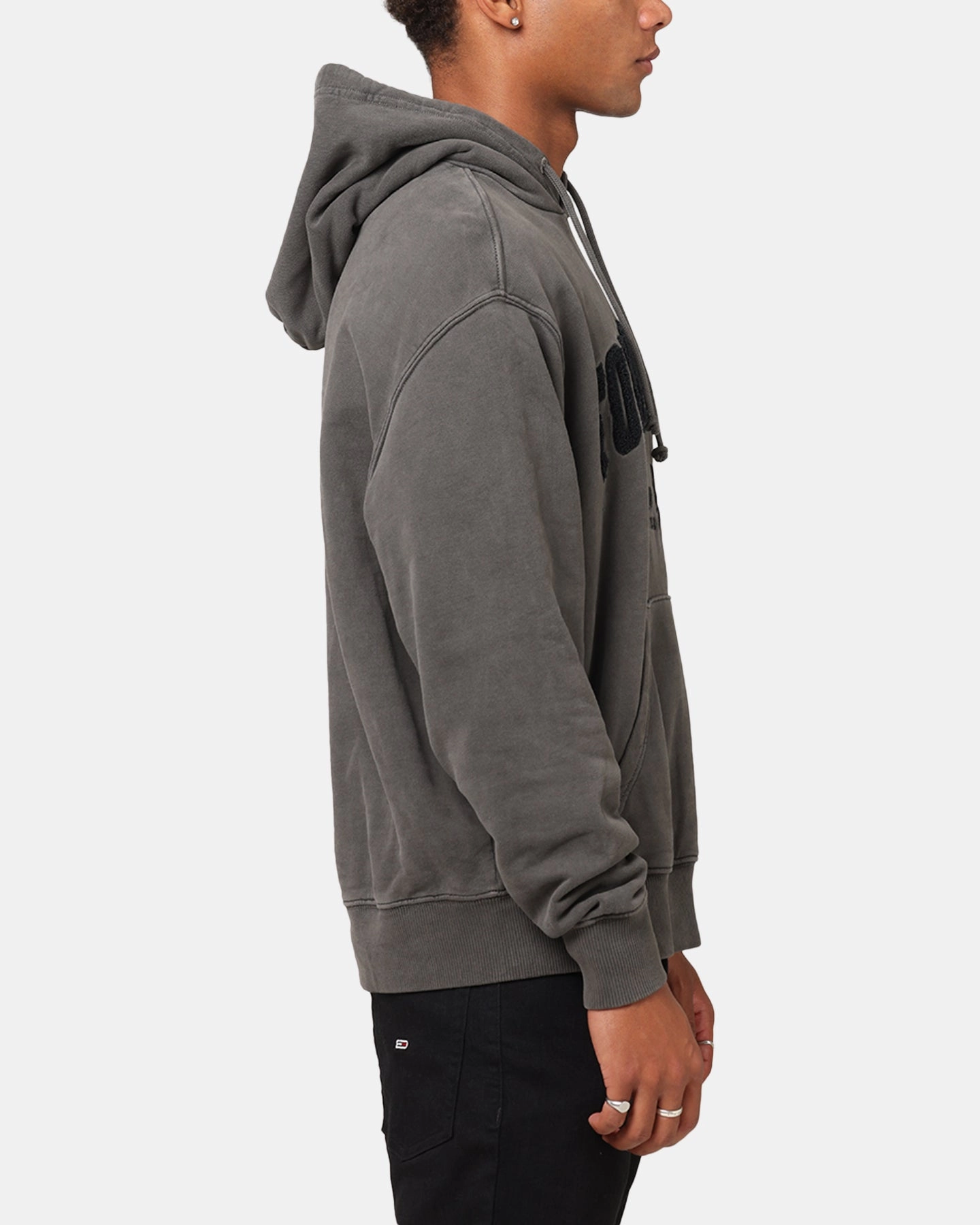 Tommy Jeans Relaxed Vintage Varsity Hoodie Black Training Outfit Electronic - warfare - capable