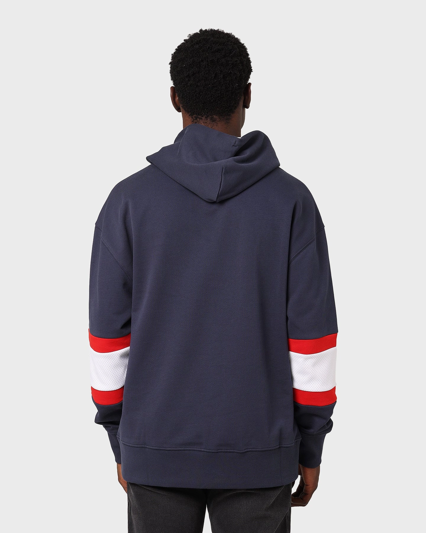 colorful Esteem Tommy Jeans Rugby Stripe Contrast Lining Hoodie Twilight Navy/Multi