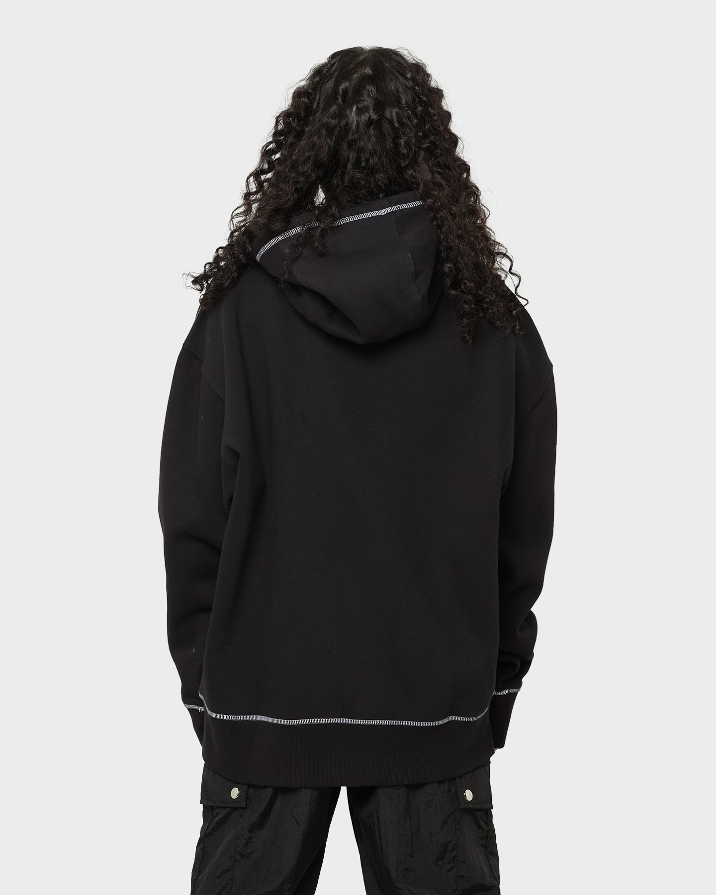 Tommy Jeans Tiny Tommy Circle Hoodie Black Windproof Outer Layer Bond