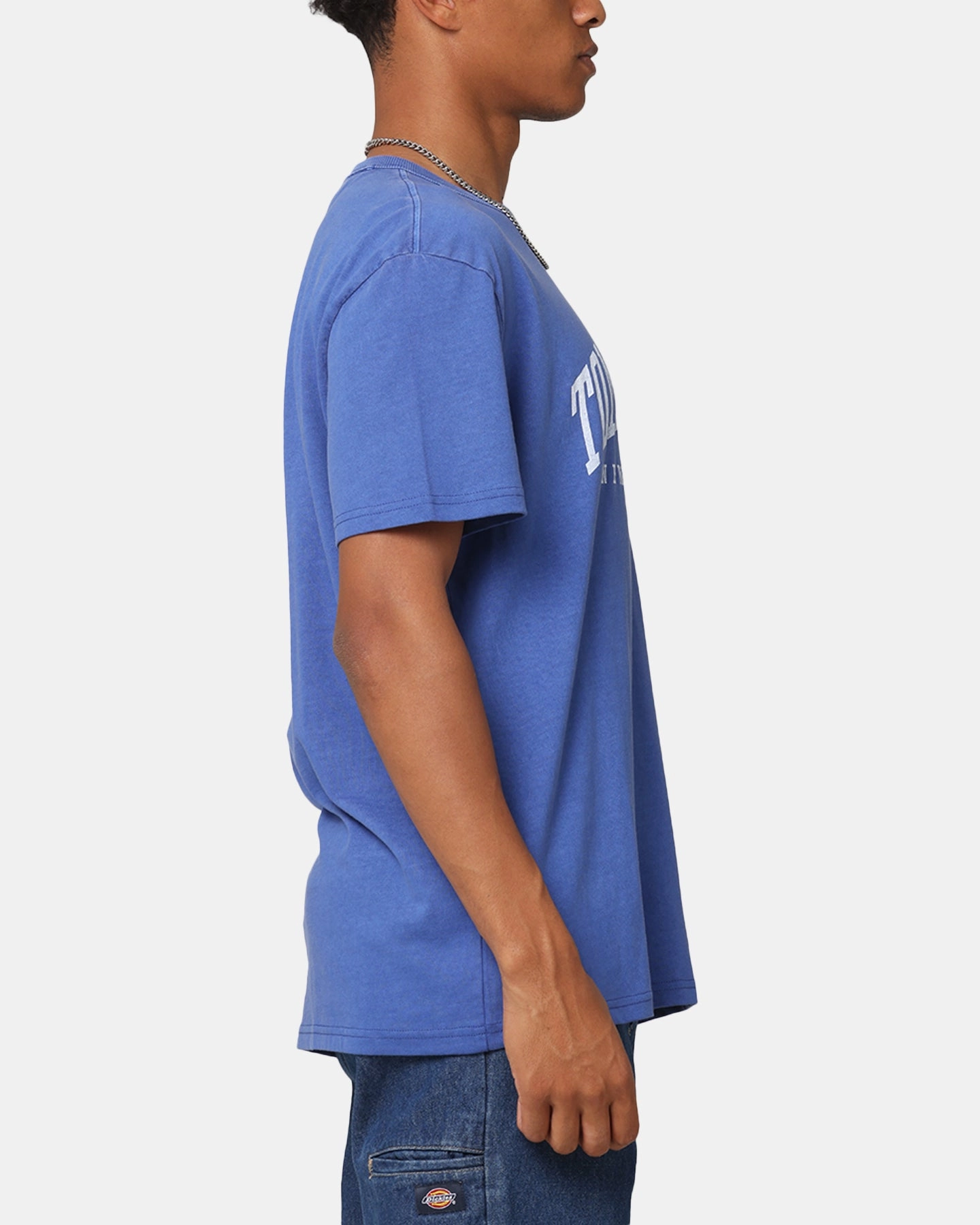 Tommy Jeans TJM Archive Varsity Washed T-Shirt Bright Blue Outdoor Comfort Timeless Fashion