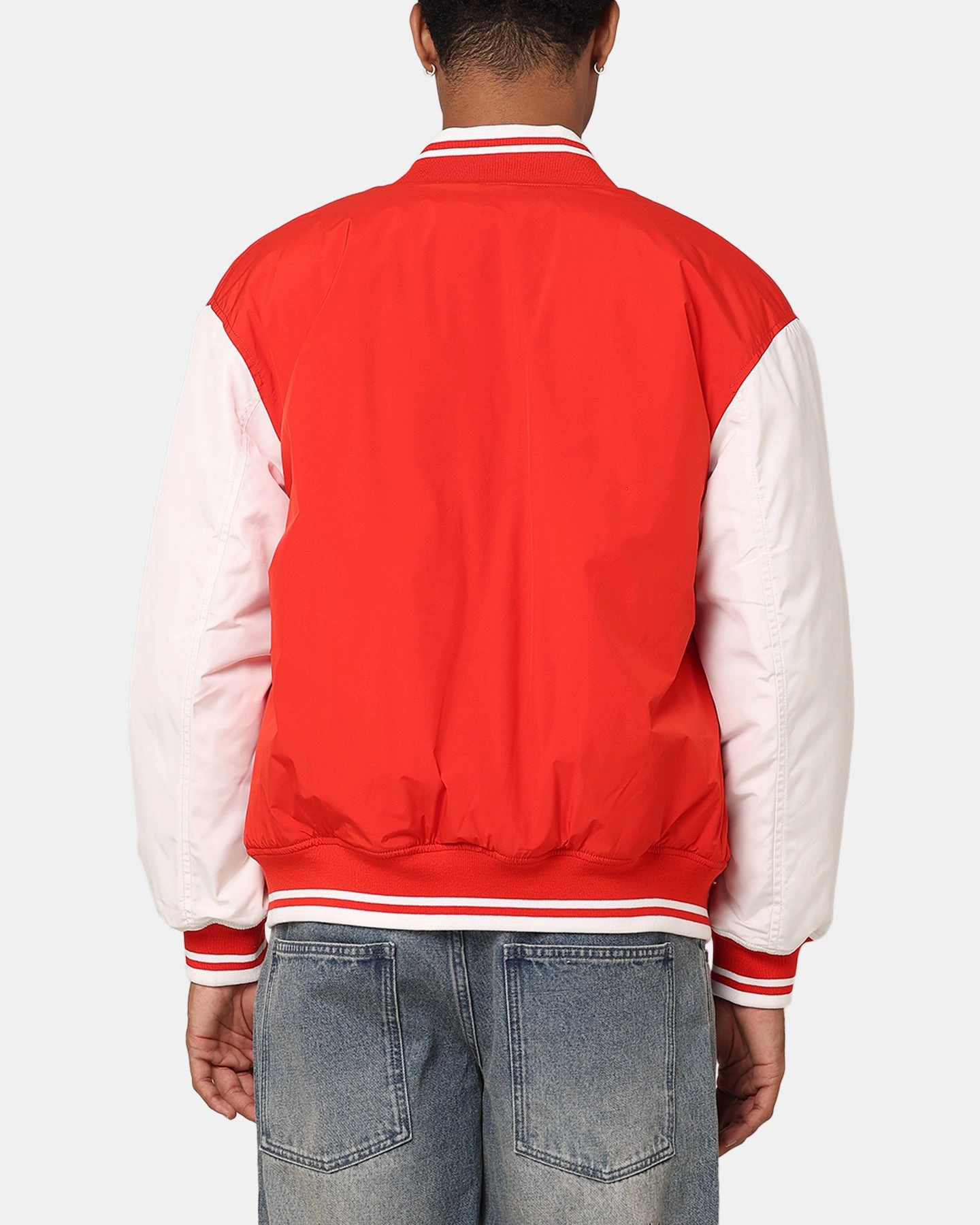 autumn season Tommy Jeans TJM Colourblock Varsity Jacket Deep Crimson