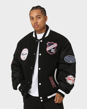 fireplace Tommy Jeans TJM Letterman Jacket Black