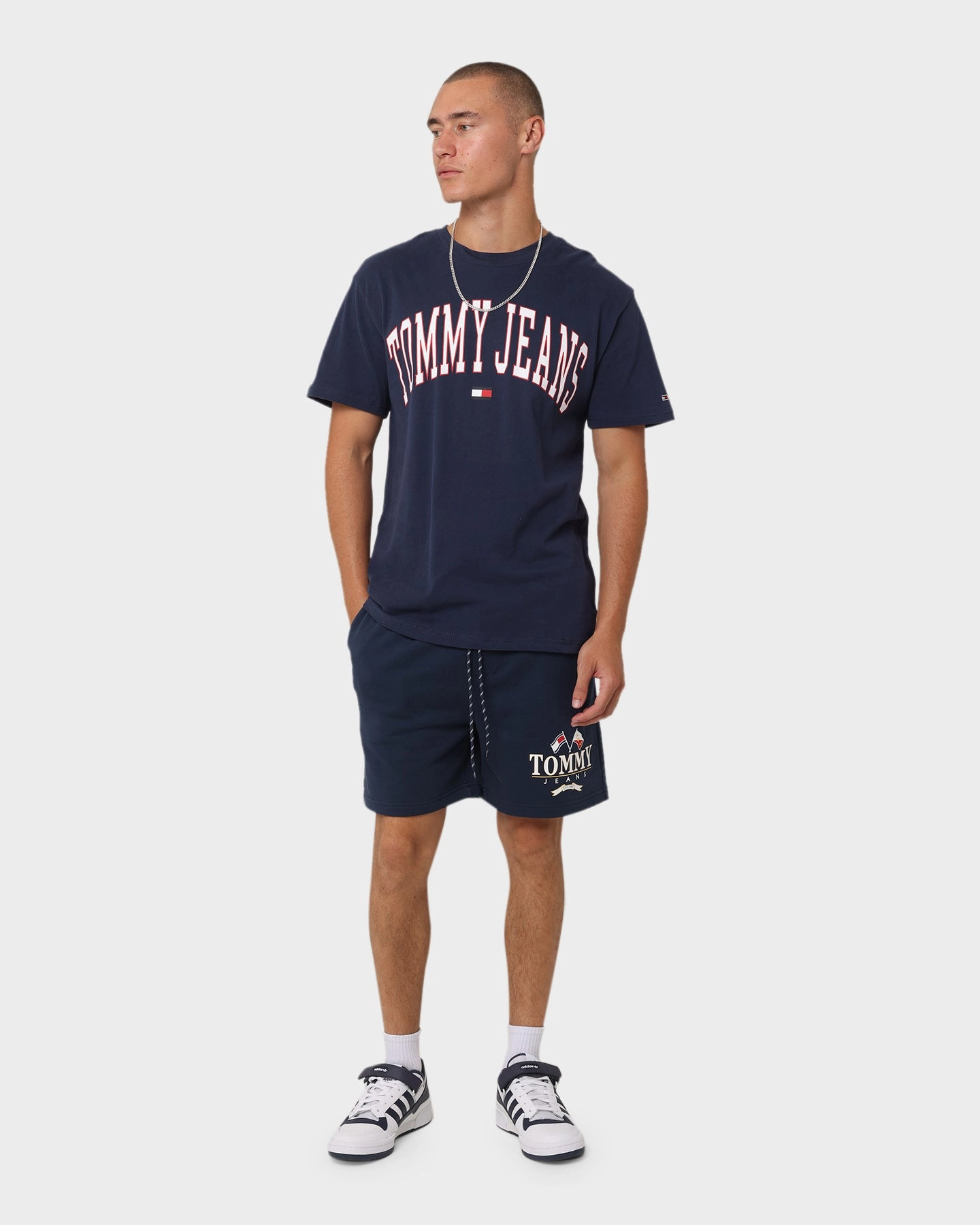 Tommy Jeans TJM Modern Prep Logo Shorts Twilight Navy Minimalist Style
