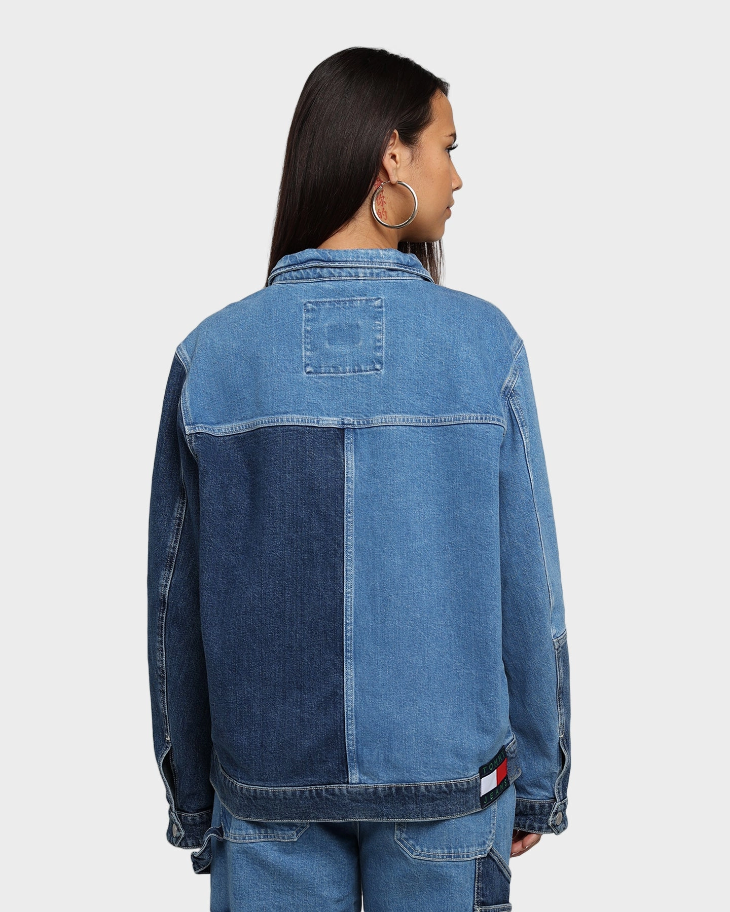 Tommy Jeans TJM Panel Zip Denim Jacket Denim Light design