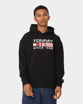 Range Tommy Jeans TJM Regular Athletic Logo Hoodie Black