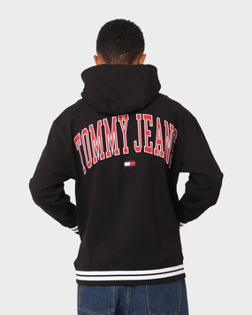 Hydrostatic Rating Tested Tommy Jeans TJM Relaxed Collegiate Hoodie Black