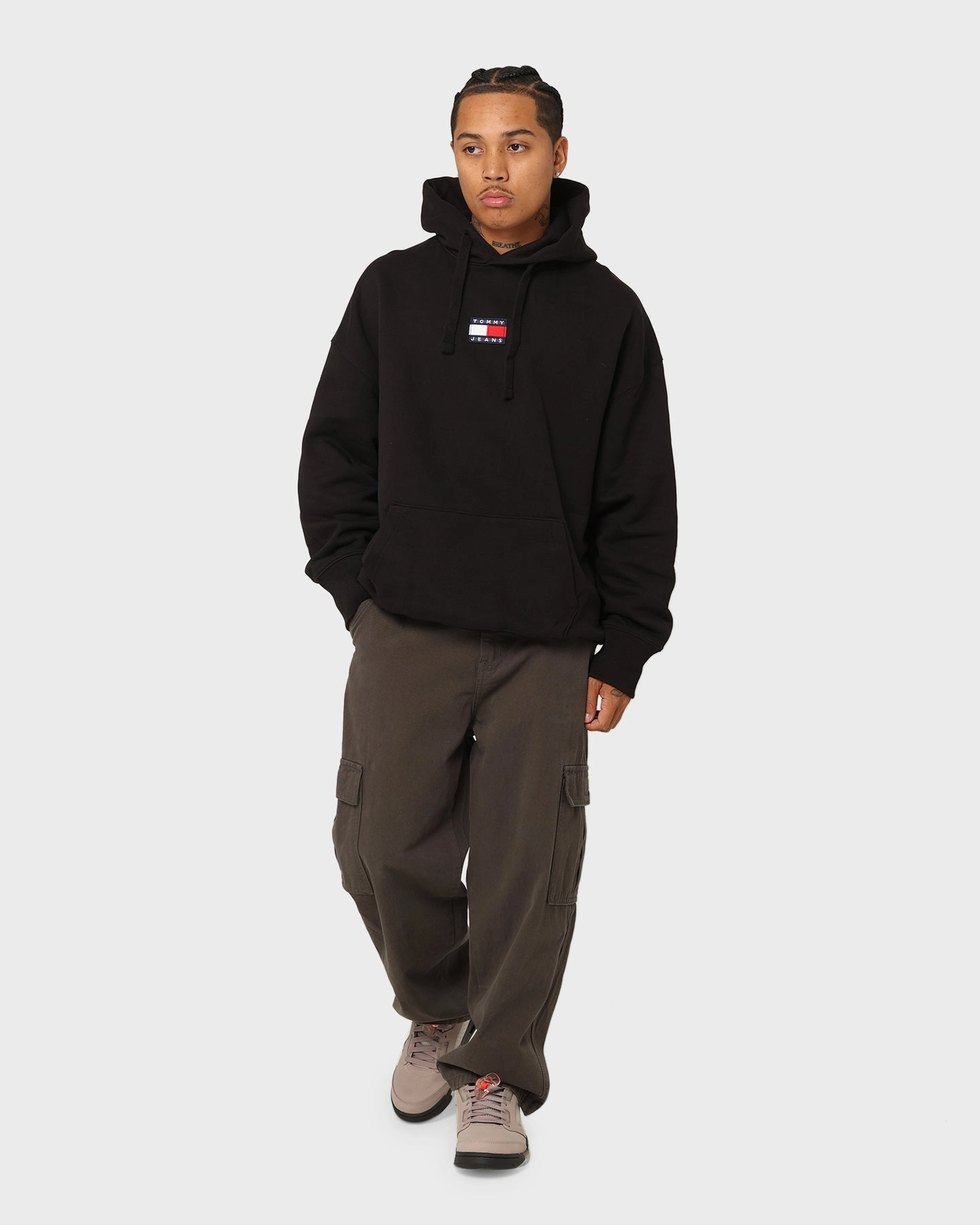 Layered Comfort Tommy Jeans Tommy Badge Hoodie Black