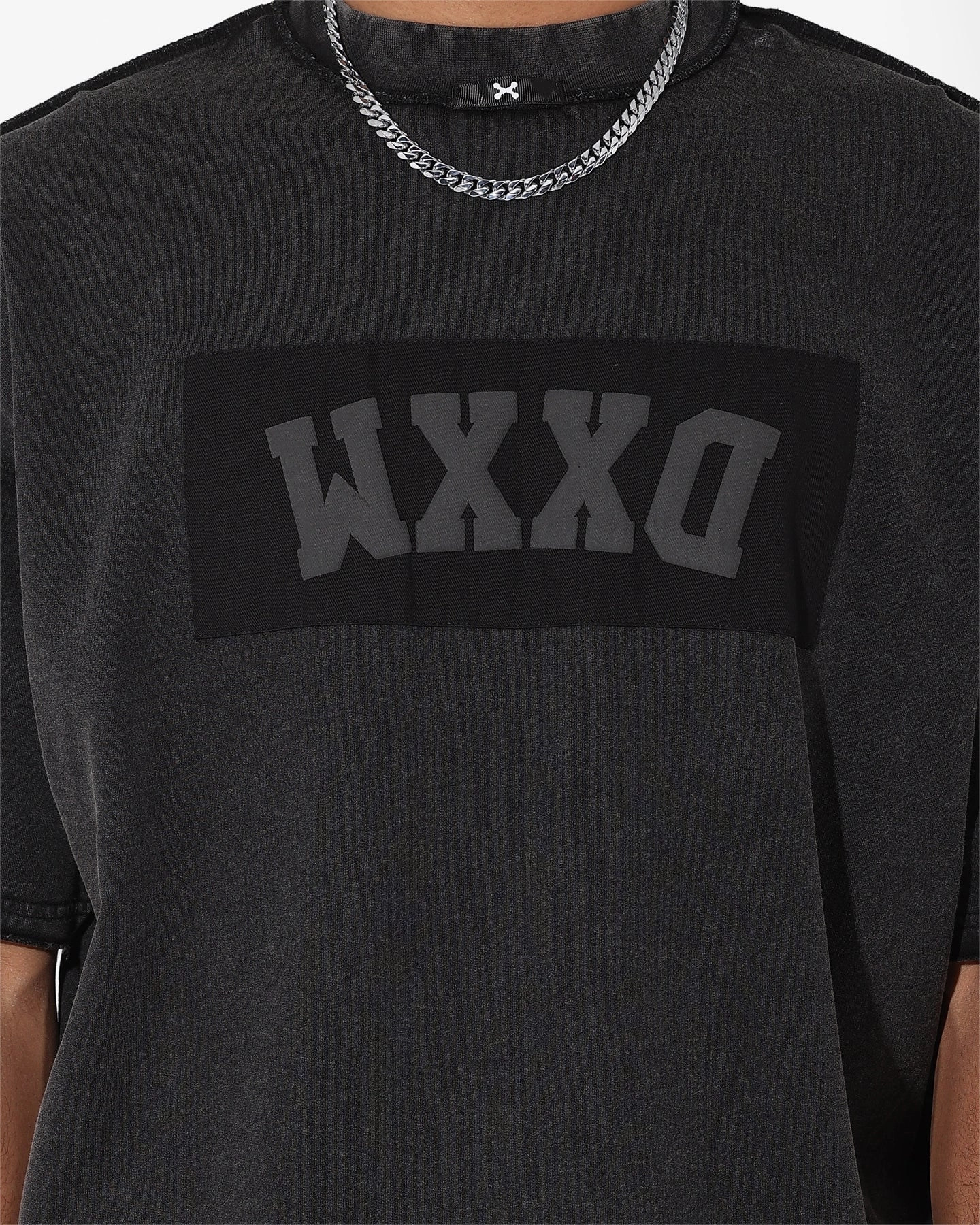 Casual Comfort Top Layered Sleeve DXXMLIFE L-7 A V3L3DRXME T-Shirt Vintage Black