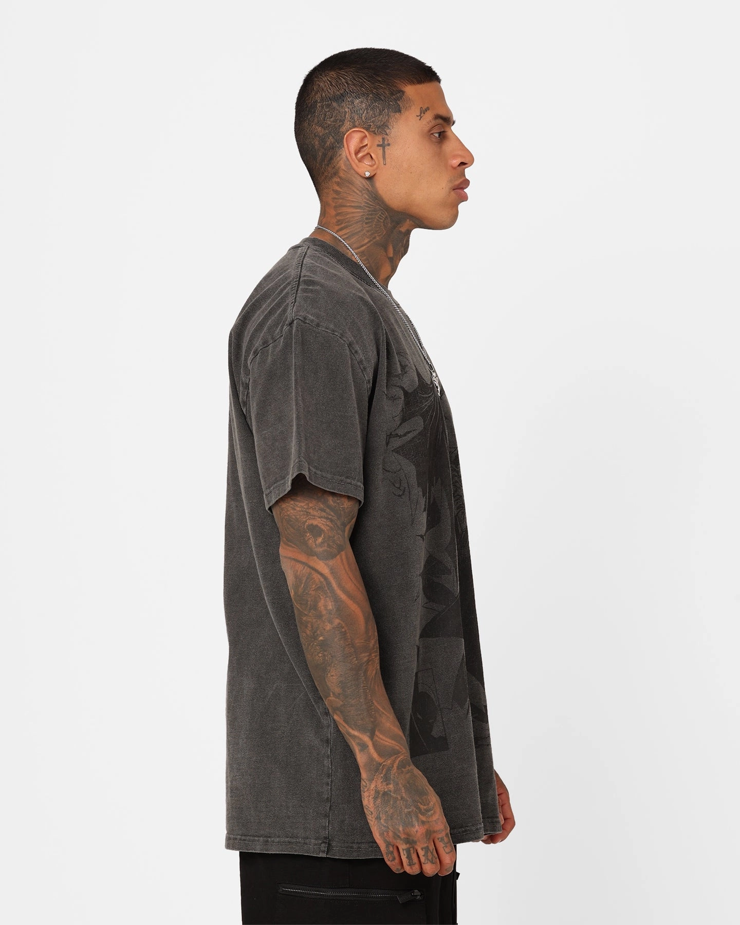 Ethically Sourced Materials Goat Crew X DC Batman Issue #423 Noir Heavyweight Vintage T-Shirt Black Wash