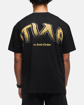 The Anti Order Anti Collegate Boxy T-Shirt Black Casual Statement